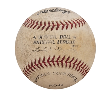 1999 Mark McGwire Game Used ONL Coleman Used For 50th Home Run (MEARS & Letter of Provenance)